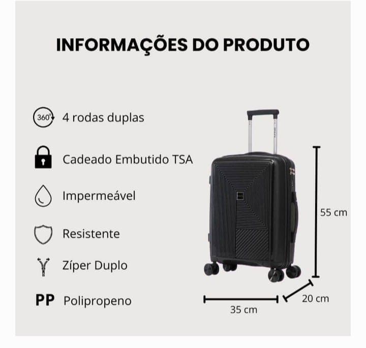 Mala Denlex PP Tamanho M