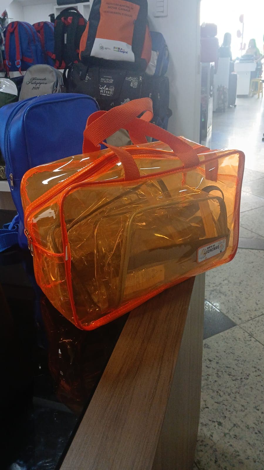 Bolsa transparente grande