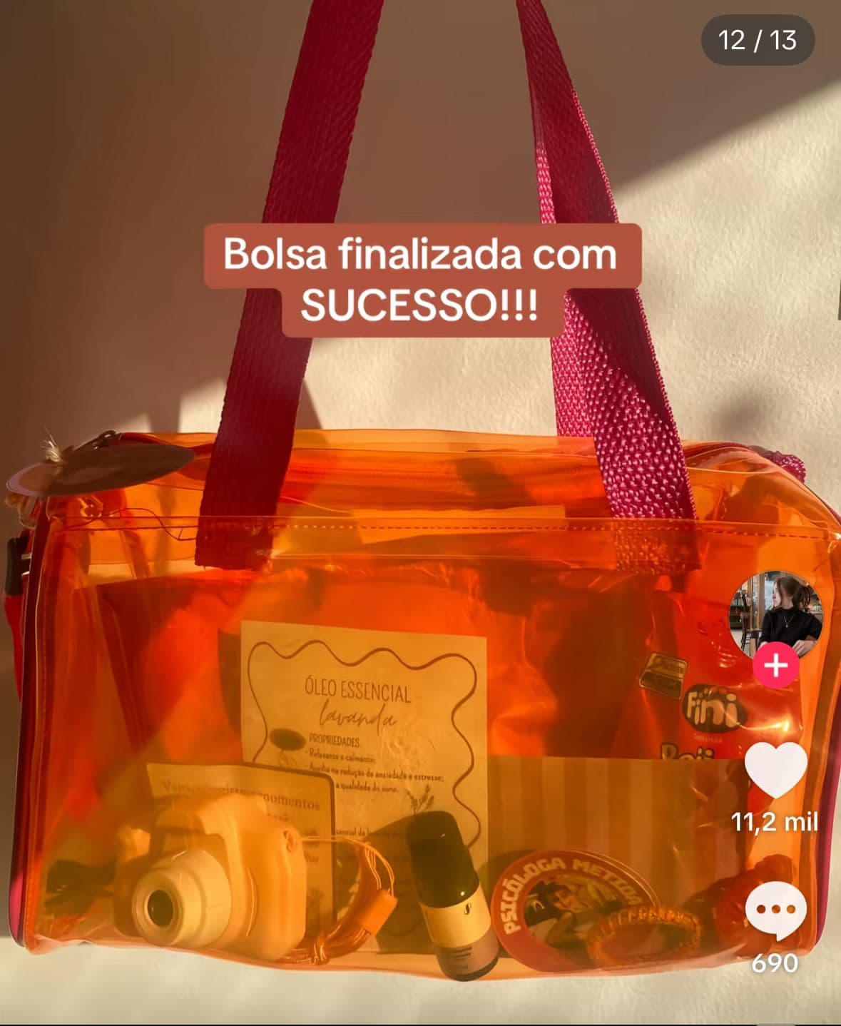 Bolsa transparente grande